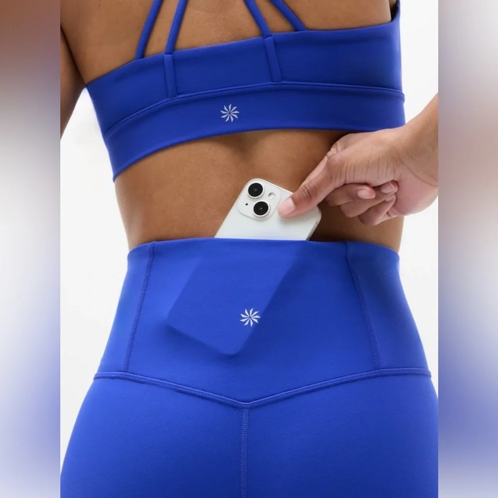 NWT Athleta Ultra High Rise Elation Varsity Crop Size Medium. - Picture 4 of 7